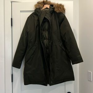 XL women’s north face coat. Amazingly warm.